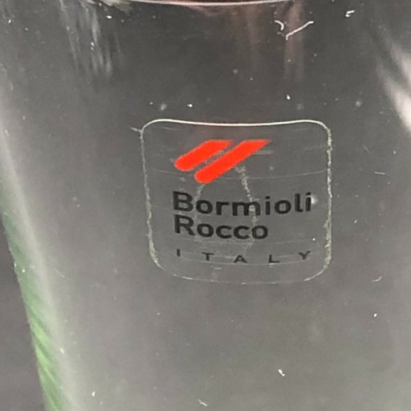 Bud Vase Italian green Art Glass Bormioli Rocco Bullicante Bubbles - Picture 2 of 6